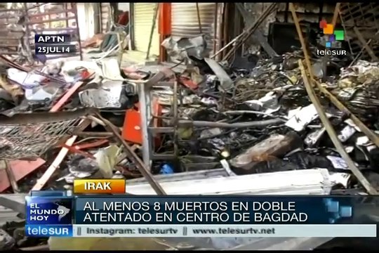 Ocho muertos y 34 heridos dejan atentados con bombas en Bagdad