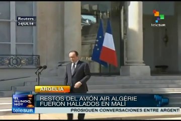 Hallan restos del avión de Air Algérie que cayó en Mali