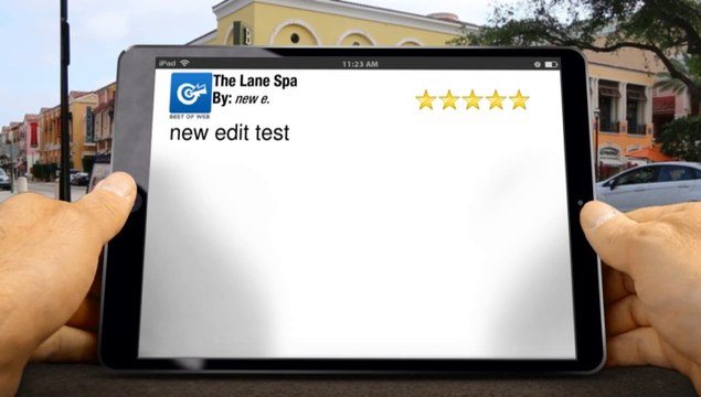 The Lane Spa Ontario Wonderful 5 Star Review by new e.