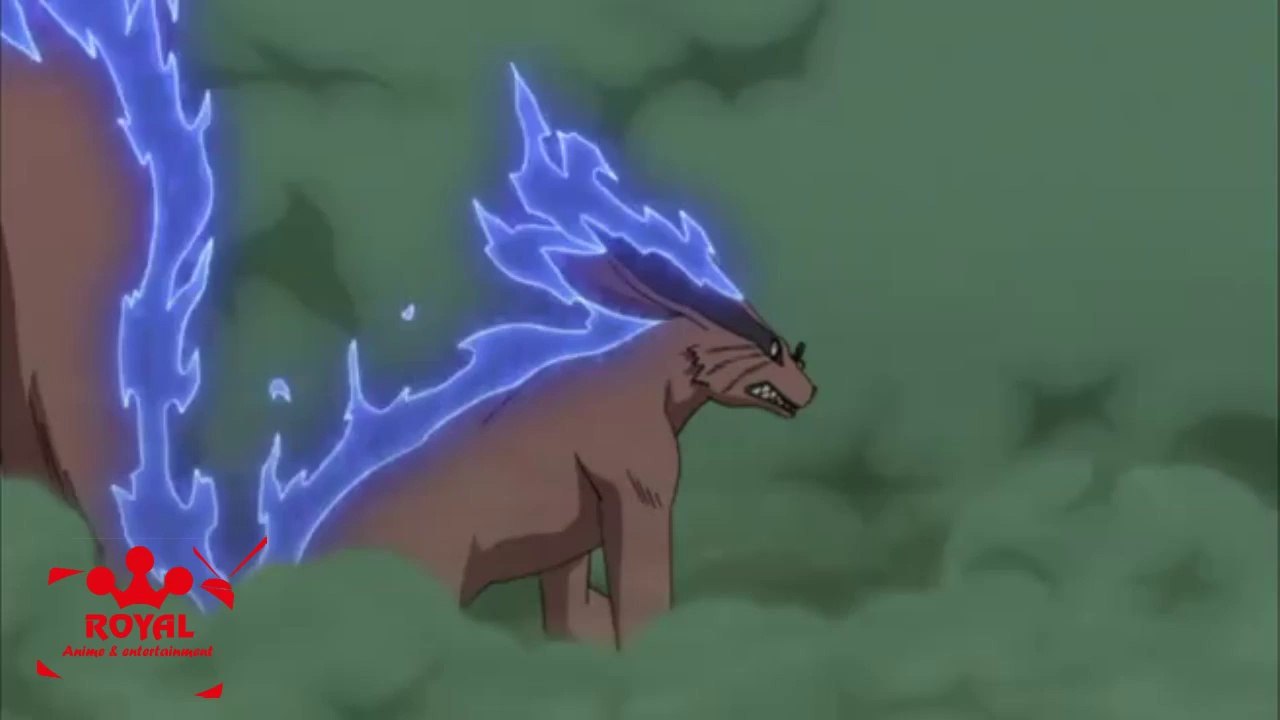 Madara uchiha (susanoo stripped on kyubi ) vs Hashirama senju (Sinshu senju veritable 1000 armed Kan'on) episode 369
