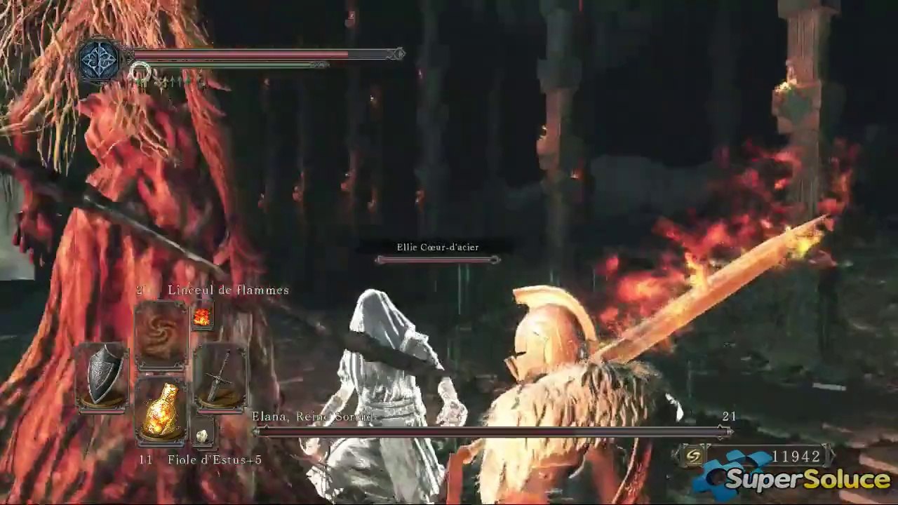 Dark Souls II - Combat contre Elana, Reine Sordide