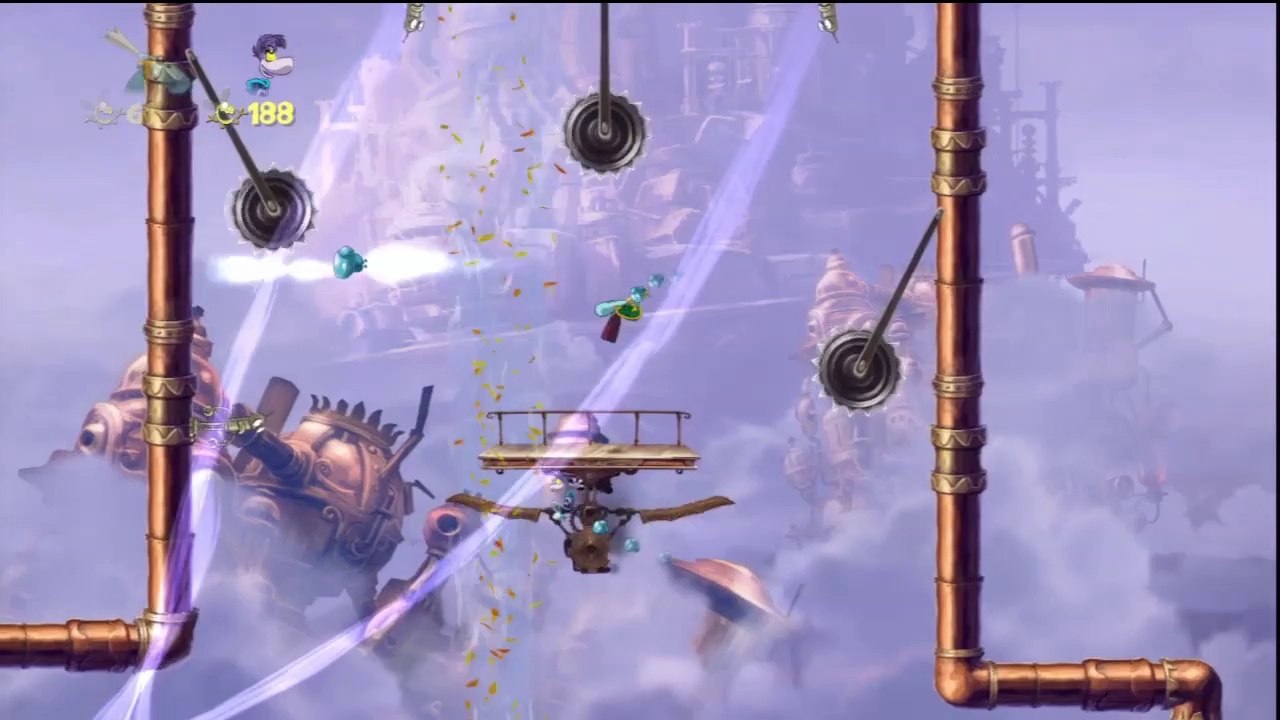 Rayman Origins - Cumulo grincheux - Niveau 2 : Ronds de fumée