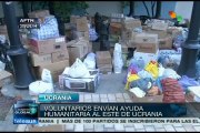 Voluntarios envían ayuda humanitaria al este ucraniano