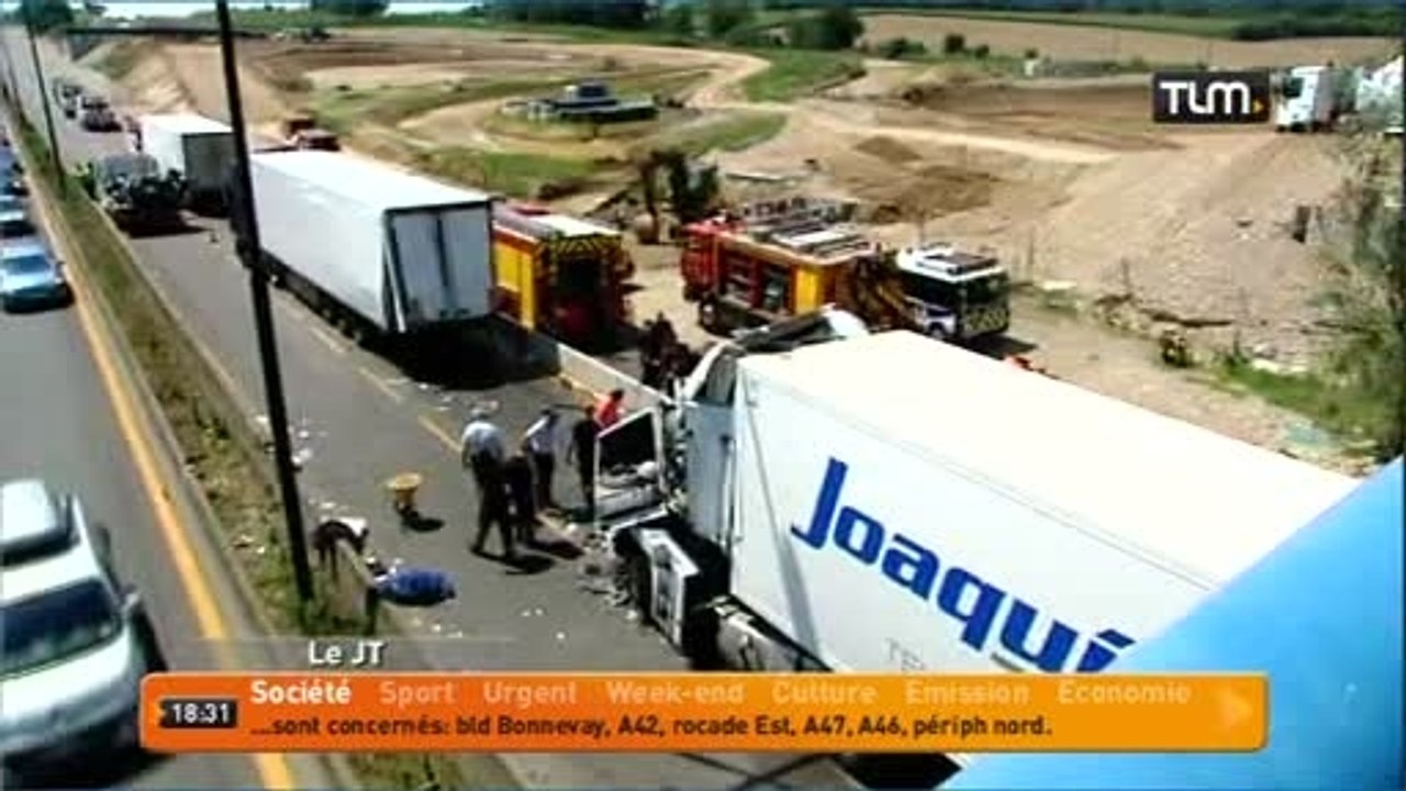 Dramatique accident sur la rocade est