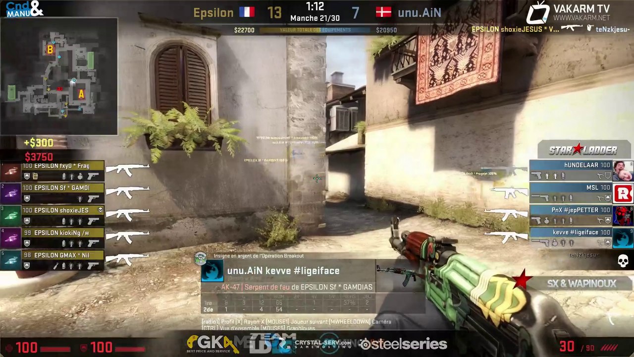Starladder X - Epsilon vs unu.AIN - de_inferno