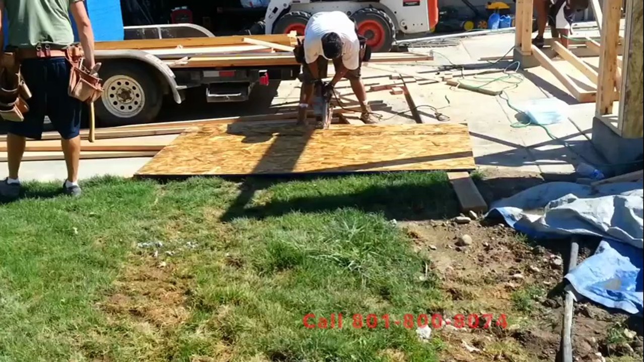 Provo General Contractor Framing a Detached Garage.