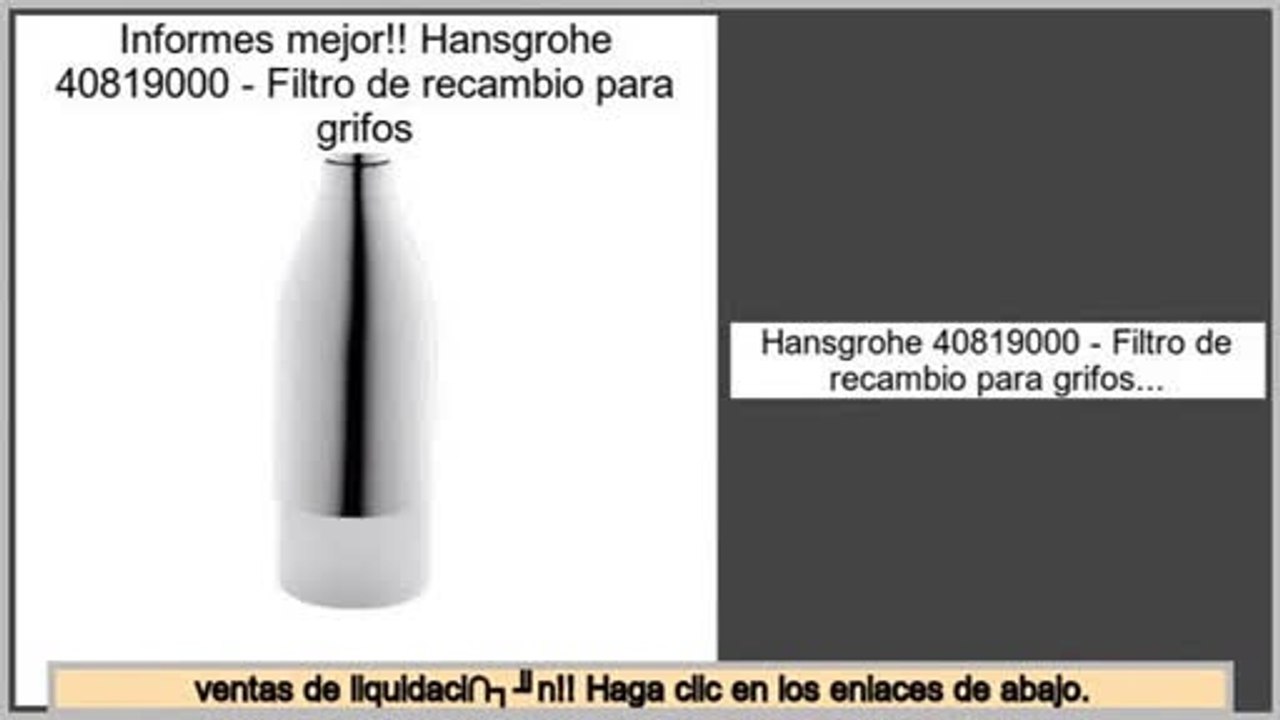 ventas de liquidaci�n Hansgrohe 40819000 - Filtro de recambio para grifos