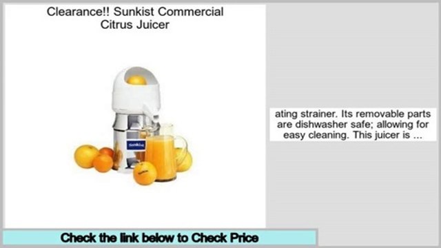 Deals Online Sunkist Commercial Citrus Juicer