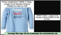 Wertung NAME IT Baby - Jungen (0-24 Monate) Pullover FRANZ CU NB LS TOP