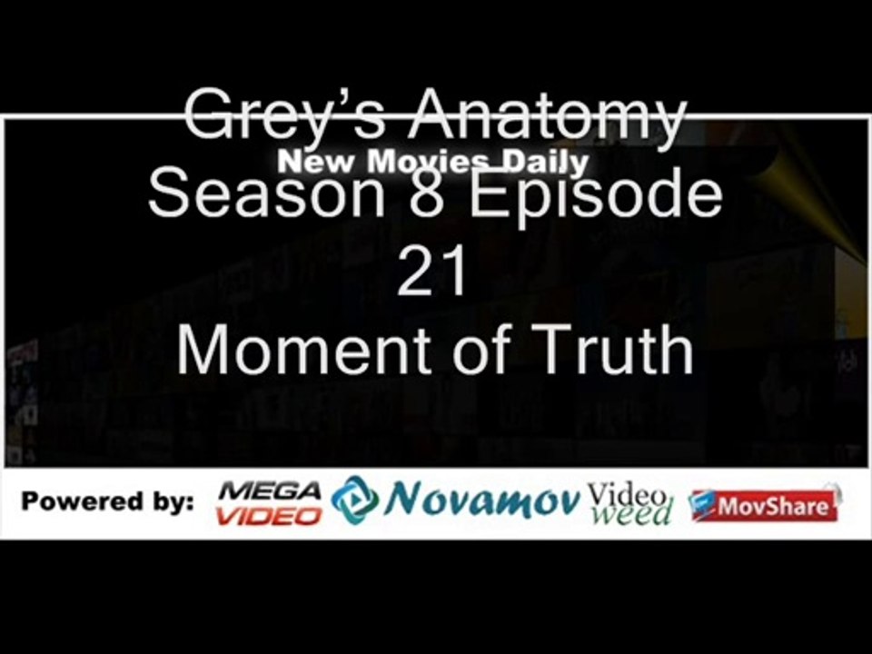 Grey’s Anatomy Season 8 Episode 21 – Moment of Truth