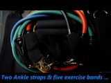 Resistance Band Set, Door Anchor, Ankle Strap, Multiple Handles