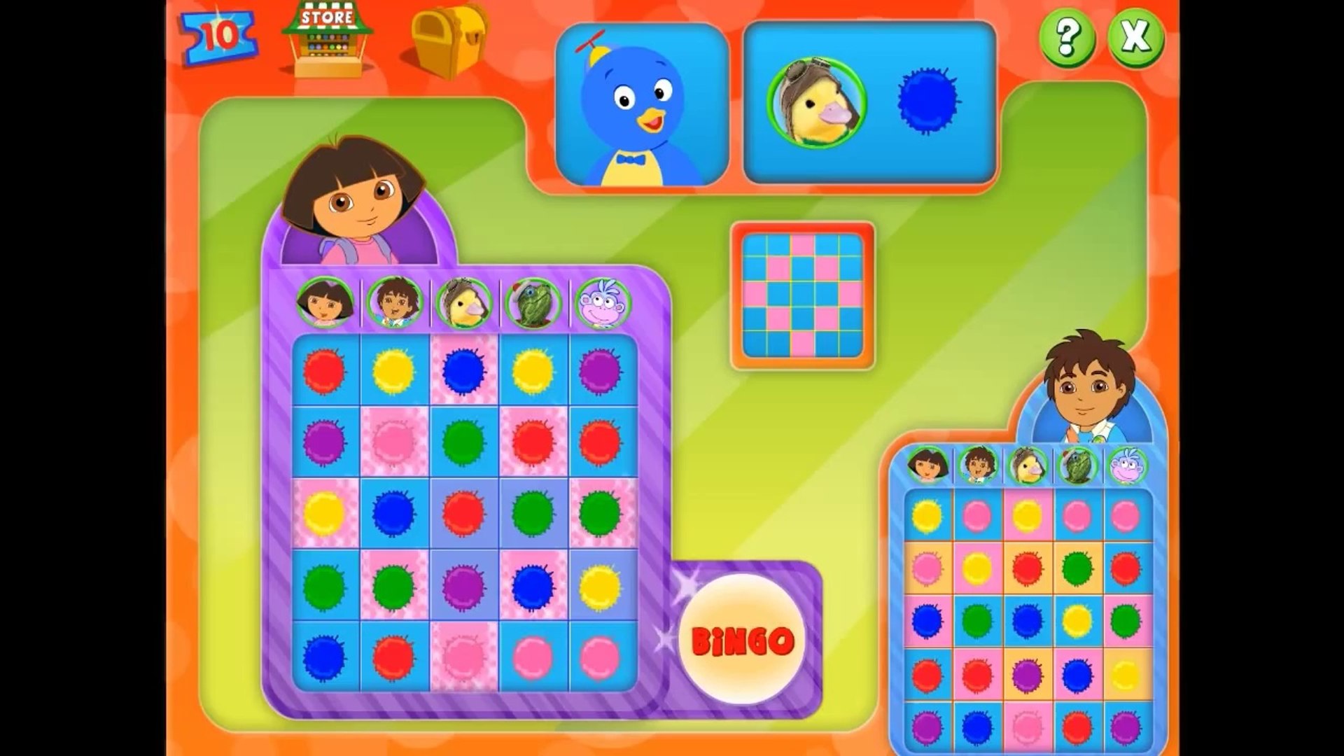 Nick Jr Go Diego Go Bingo Ages 4 Nickelodeon Cardinal🐇 Viva a ...