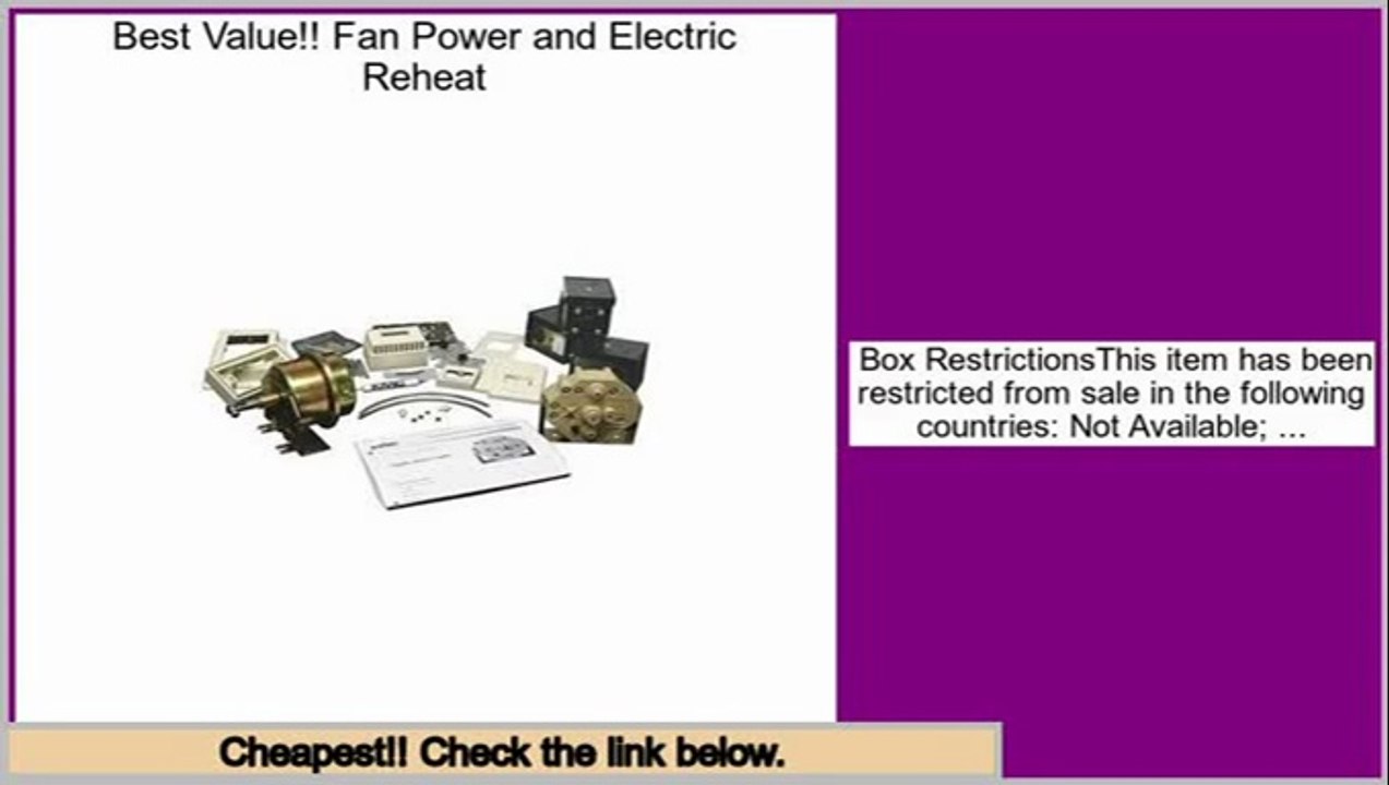 Consumer Reports Fan Power and Electric Reheat