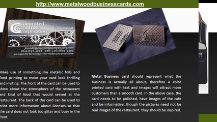 Black Metal Business Card Help Professionals Stand Out