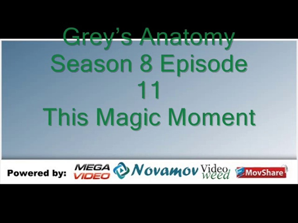 Grey’s Anatomy Season 8 Episode 11 – This Magic Moment
