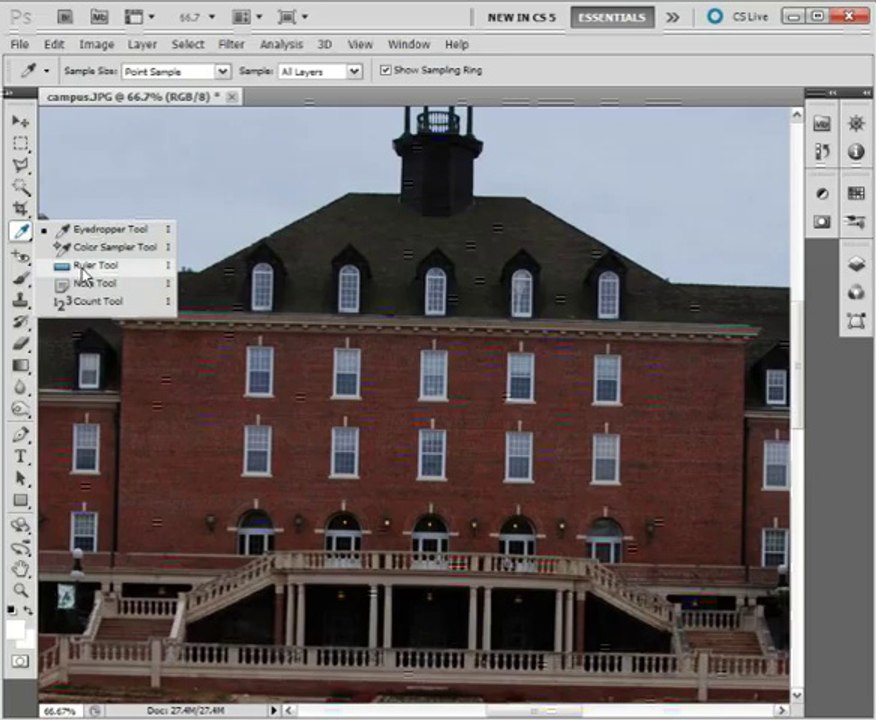 Straightening Images Adobe Photoshop CS5