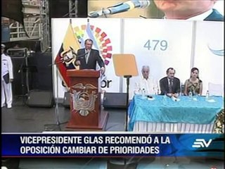 Vicepresidente Glas presidió el homenaje oficial a Guayaquil
