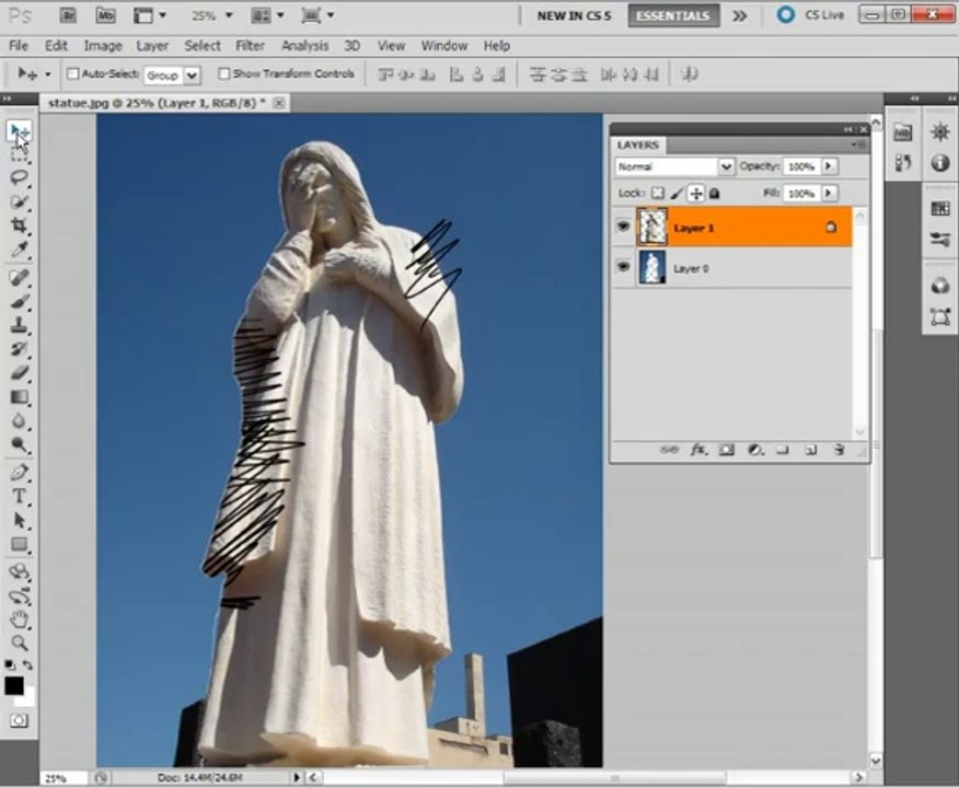 Layers Palette Adobe Photoshop CS5