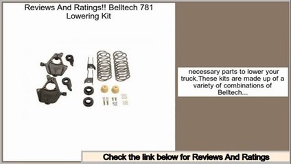 Best Deals Belltech 781 Lowering Kit