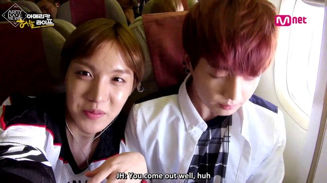 [ENG] [American Hustle Life] Unreleased Cut- Excited Bangtan Boys who are inside the airplane that's headed towards America | ABS