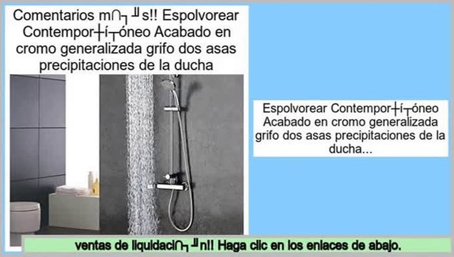 ofertas Espolvorear Contemporš¢neo Acabado en cromo generalizada grifo dos asas precipitaciones de la ducha