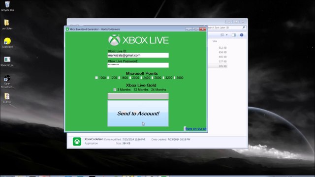 Free Xbox Gold and Microsoft Point Launcher ***NO SURVEY*** (Educational Purposes Only)