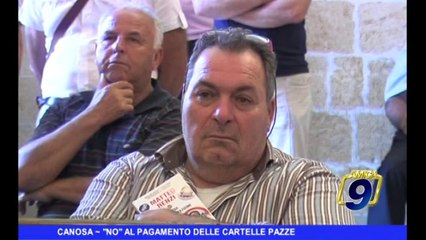 CANOSA DI PUGLIA | No al pagamento delle "cartelle pazze"