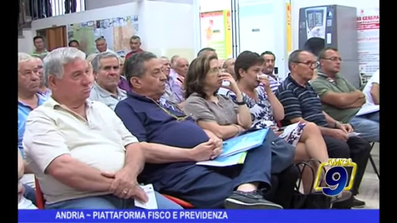 ANDRIA | Piattaforma fisco e previdenza, Cgil Cisl e Uil