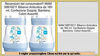 il miglior prezzo!migliore MAM 99919211 Biberon Anticolica da 160 ml; Confezione Doppia; Bambino; Colori Assortiti