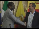 Napoli - La città accoglie Youssou N'Dour, ambasciatore del Senegal (25.07.14)