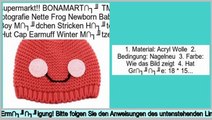 effizient BONAMART� TM Fotografie Nette Frog Newborn Baby Boy M�dchen Stricken H�te Hut Cap Earmuff Winter M�tze