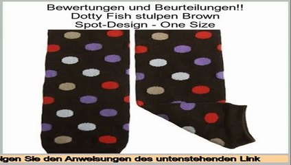 Sparen Preis Dotty Fish stulpen Brown Spot-Design - One Size