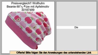 Sparen Preis Wollhuhn Beanie-M�tze mit Apfelmotiv 30187489
