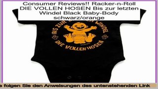Beste Bewertungen Racker-n-Roll DIE VOLLEN HOSEN Bis zur letzten Windel Black Baby-Body schwarz/orange