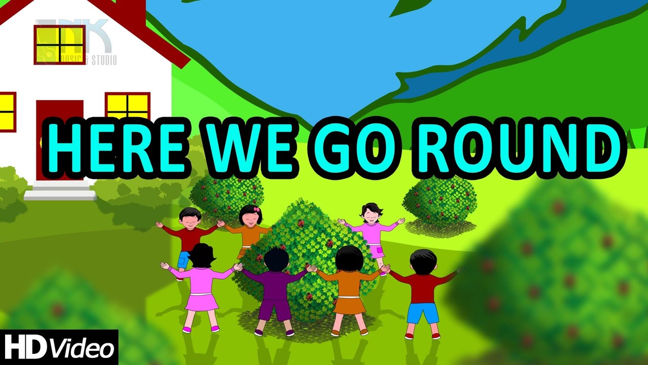 Here We Go Round The Mulberry Bush - Nursery Rhyme ♫ ♪ ♪