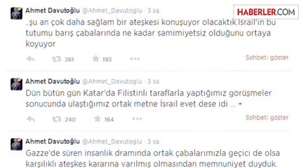 Bakan Davutoğlu'dan İsrail'e Eleştiri: Samimiyetsiz