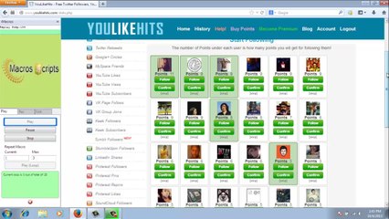 Twitter Followers Macro JavaScript