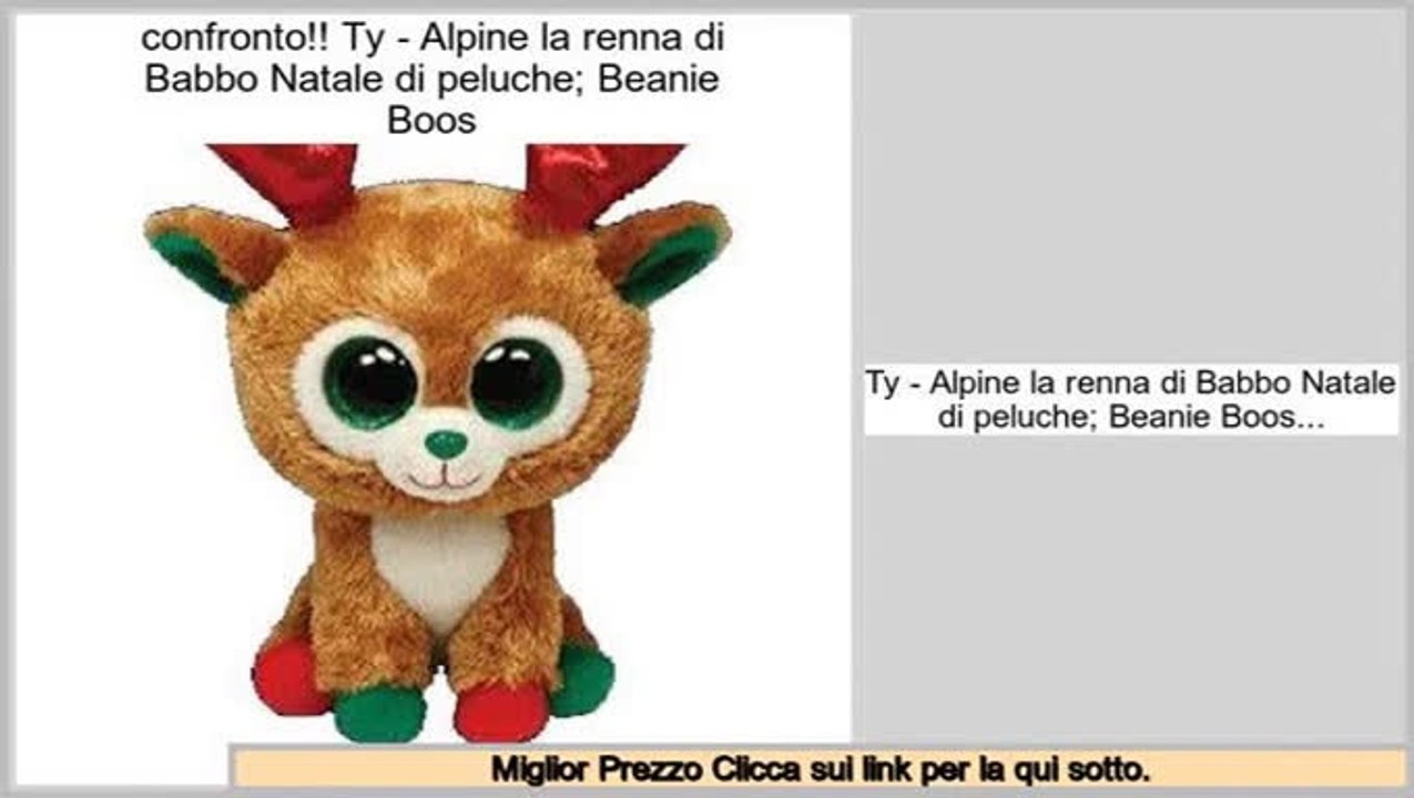 Le migliori offerte Ty - Alpine la renna di Babbo Natale di peluche; Beanie Boos