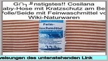 Consumer Reports Cosilana Baby-Hose mit Kratzschutz am Bein Wolle/Seide mit Feinwaschmittel von Wiki-Naturwaren