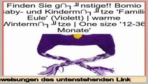 Vergleich Bomio Baby- und Kinderm�tze 'Familie Eule' (Violett) | warme Winterm�tze | One size '12-36 Monate'