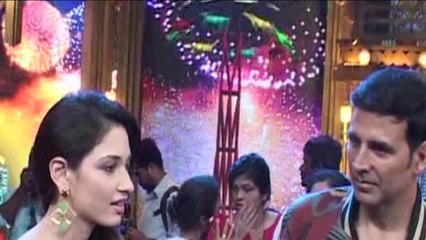 Entertainment: Akshay Kumar & Tamannaah at "Entertainment Ke Liye Kuch Bhi Karega"