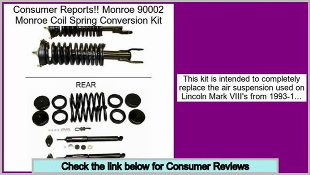 Reviews Best Monroe 90002 Monroe Coil Spring Conversion Kit