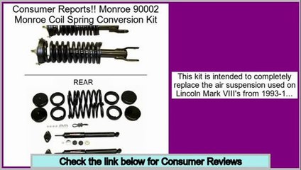 Reviews Best Monroe 90002 Monroe Coil Spring Conversion Kit