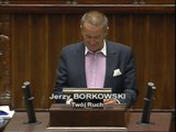 Poseł Jerzy Borkowski - Wystąpienie z dnia 24 lipca 2014 roku.