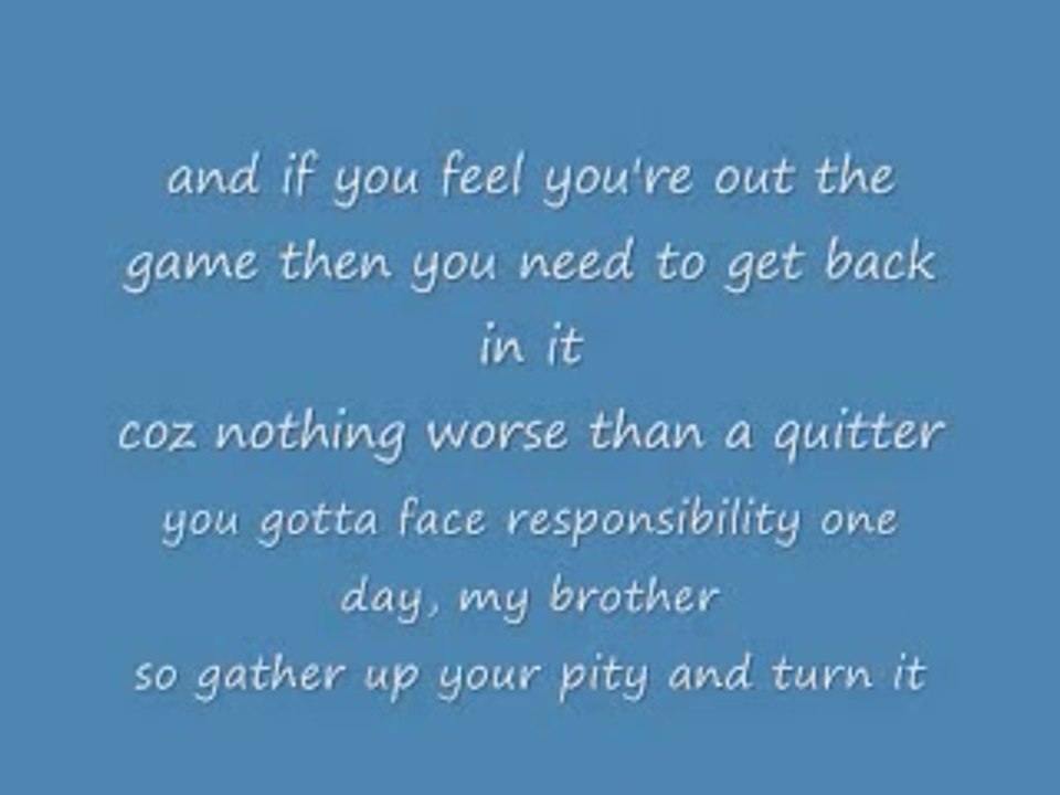 When You Get There - Coolio (Lyrics on screen)