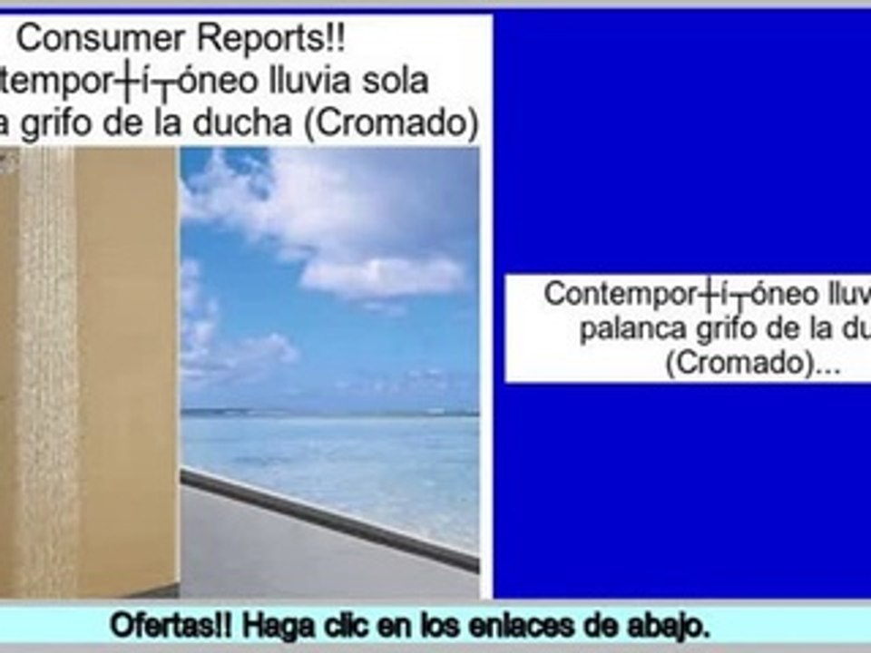 Los m�s vendidos Contemporš¢neo lluvia sola palanca grifo de la ducha (Cromado)