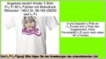 Online Sales Kinder T-Shirt f�r M�dchen mit Motivdruck 'Minizicke' - NEU Gr. 86-164 (08200 wei�)