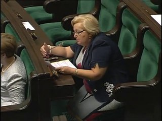 Poseł Maria Nowak - Wystąpienie z dnia 24 lipca 2014 roku.