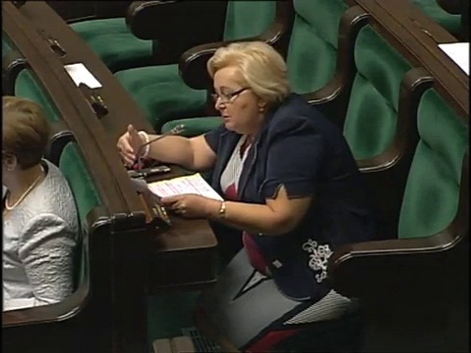 Poseł Maria Nowak - Wystąpienie z dnia 24 lipca 2014 roku.