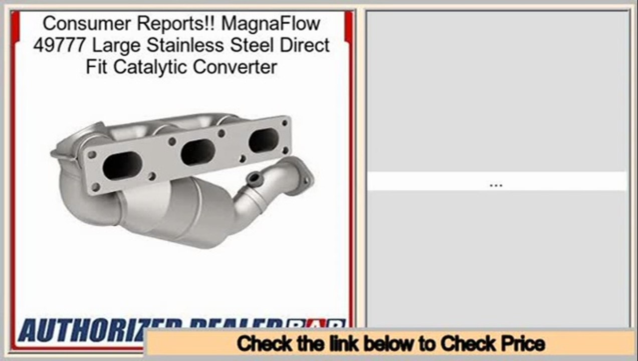 Best Brands MagnaFlow 49777 Large Stainless Steel Direct Fit Catalytic Converter